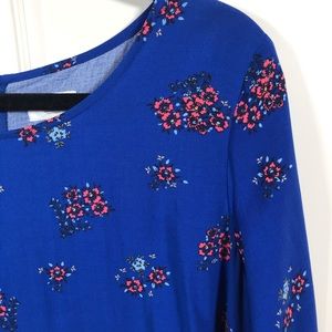 Old Navy Blue Floral Dress